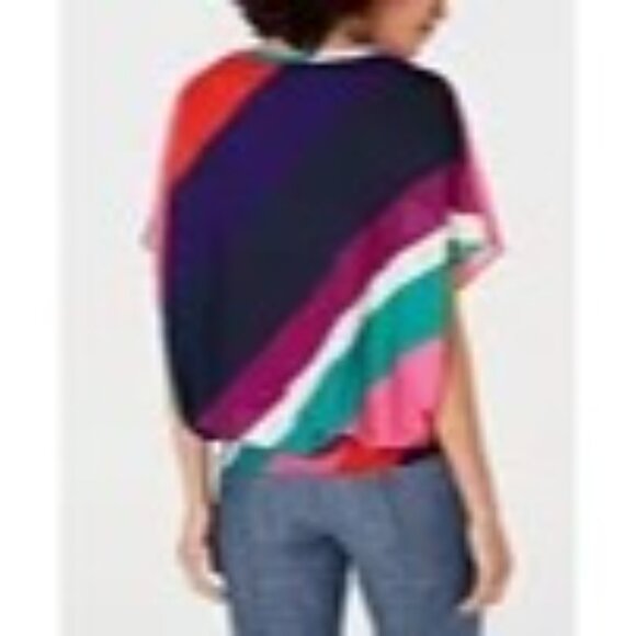 Trina Turk Colorful Geometric Blouse - Picture 3 of 8